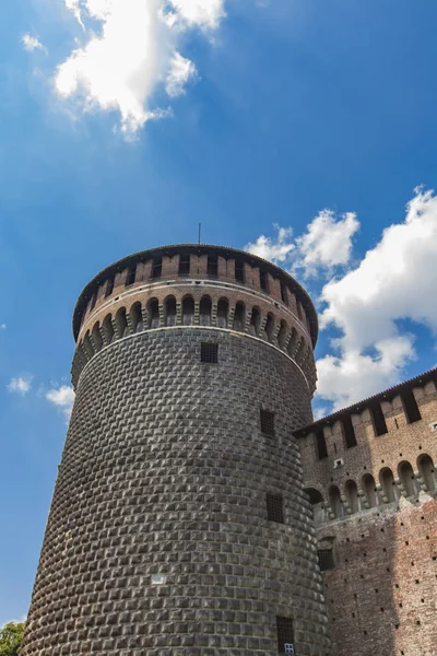 Castillo de Sforza en Milán, Italia — Foto de Stock