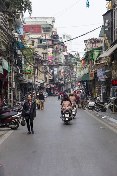 在越南的河内街景 — 图库照片