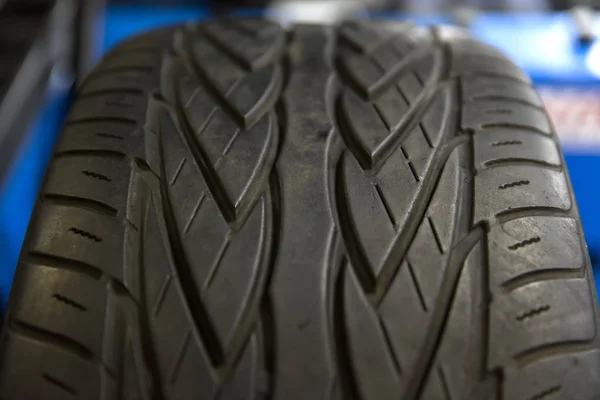 Padrão de pneu preto — Fotografia de Stock