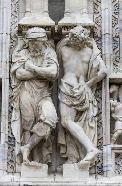 Détail sur la cathédrale de Milan, Italie — Photo