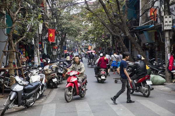 Gatuvy i Hanoi, Vietnam — Stockfoto