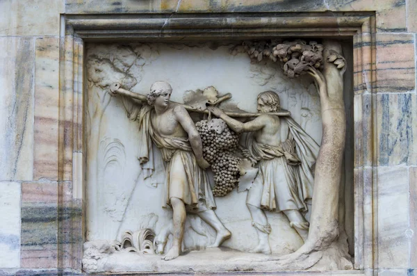 Detalhes sobre Catedral de Milão, Itália — Fotografia de Stock