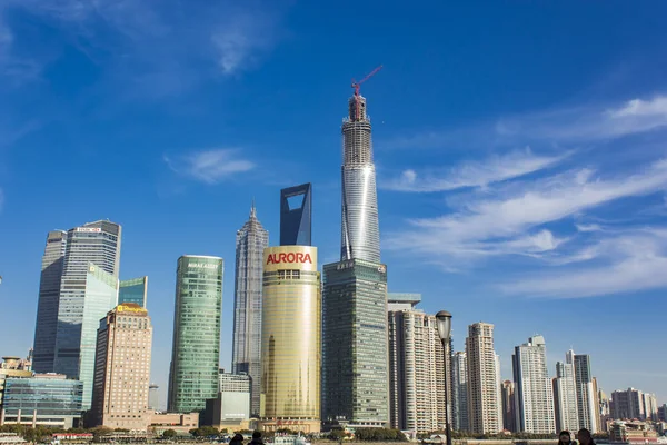 Lujiazui district in Shanghai, China — Stock Photo, Image