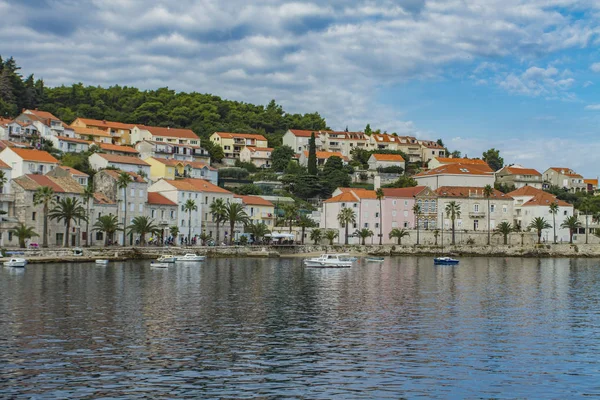 Korcula île sur la mer Adriatique — Photo