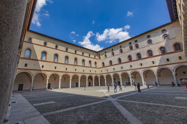 意大利米兰的Sforzesco城堡 — 图库照片