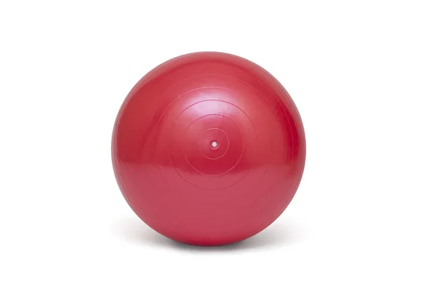 Pallone da pilates rosso — Foto Stock