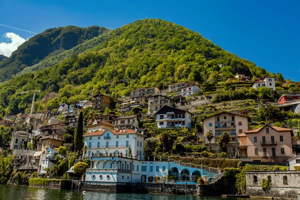 View at town Argegno on lake Como in Italy — Stock Photo, Image