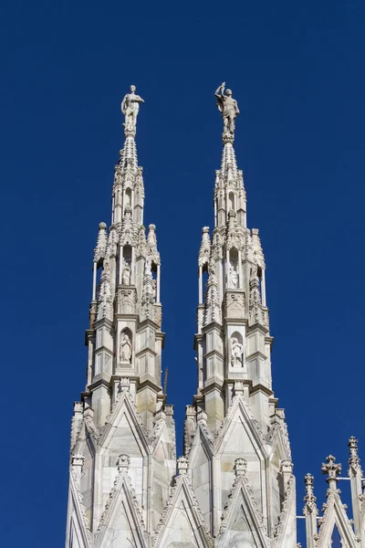 Catedral de Milão vista — Fotografia de Stock