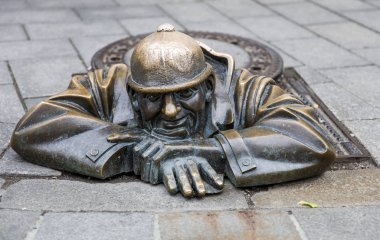 Bratislava içinde İşte adam heykeli