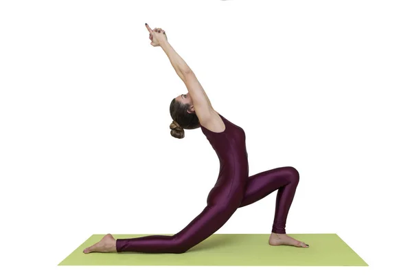 Žena cvičí jógu — Stock fotografie