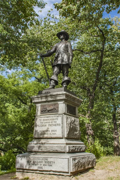 Monumento ai pellegrini a Central Park — Foto Stock
