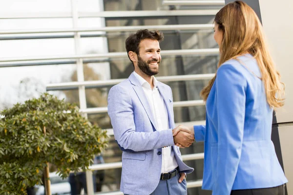 Business par på kontoret — Stockfoto