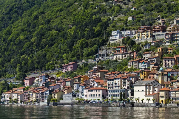 Town Colonno on Como lake in Italy — Stock Photo, Image