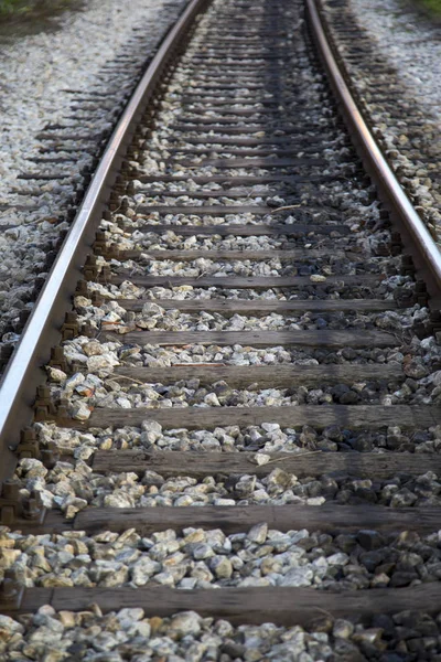 View at railroad tracks — Stock Photo, Image