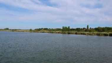 Tisa Nehri yakınında Curug Sırbistan, havadan görünümü