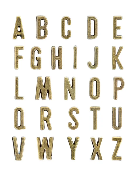 Buchstaben aus Kupfer — Stockfoto