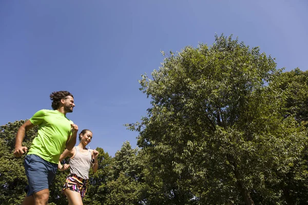 Formación de pareja joven en la naturaleza — Foto de Stock