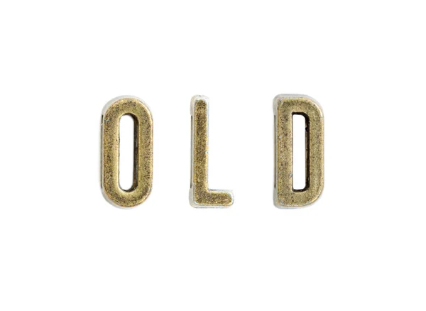 Vintage copper letters — Stock Photo, Image