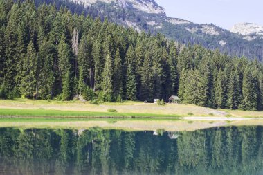 siyah lake durmitor dağ Karadağ