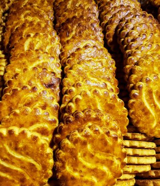 Tereyağı bisküvi yakın çekim