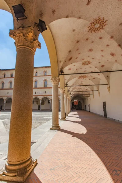 Schloss Sforzesco in Mailand, Italien — Stockfoto