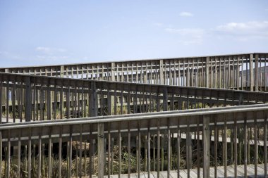 Atlantic City boardwalk okyanus tarafından