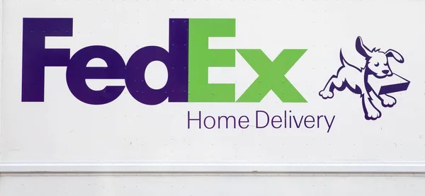 Detalle del camión FedEx en Nueva York — Foto de Stock