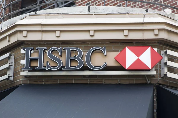 Detail from HSBC bank in New York — Stock Photo, Image