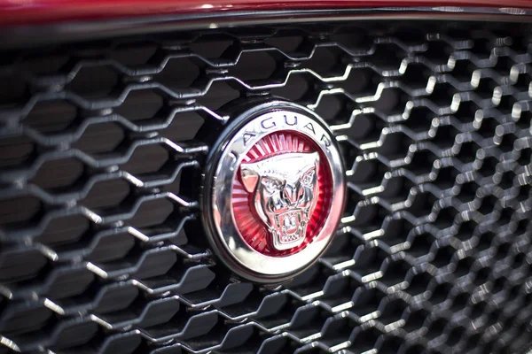 Автомобильный знак Jaguar — стоковое фото