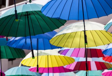 Renkli şemsiyeler görüntüleme
