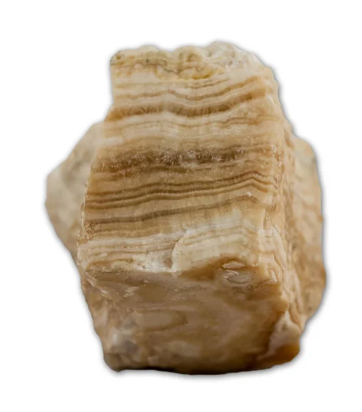 Pedra de Onyx sobre fundo branco — Fotografia de Stock