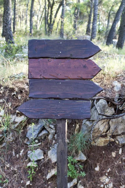 Señales de destino de madera — Foto de Stock