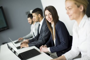 Grup iş adamları bir toplantı