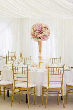 Lüks düğün dekorasyon tablo