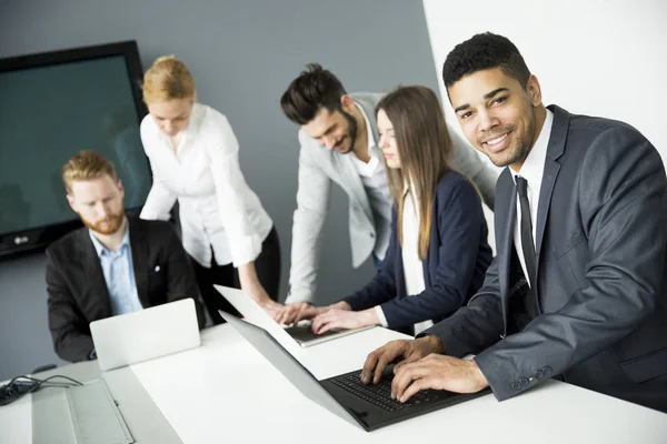 Group of business people in a meeting — Stock Photo, Image