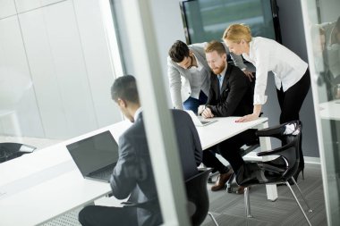 Grup iş adamları bir toplantı