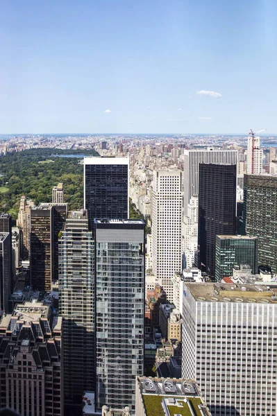 Θέα στο Central Park και το Manhatten — Φωτογραφία Αρχείου