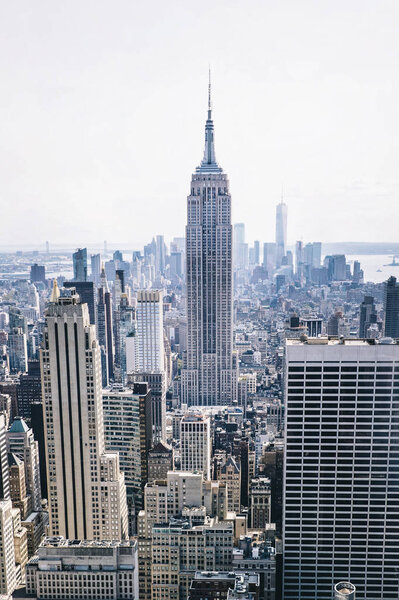 Aerial view at New York City, United State