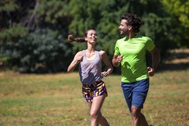 Genç fitness Çift