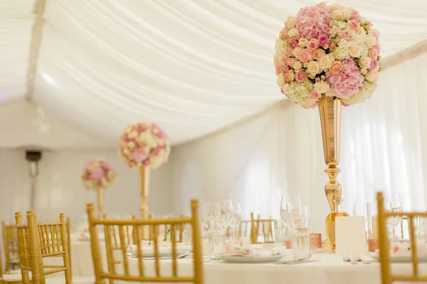 Decoração de casamento floral — Fotografia de Stock