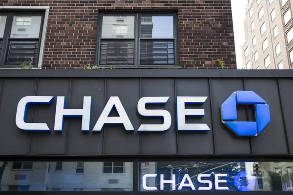 Chase bank tecken — Stockfoto