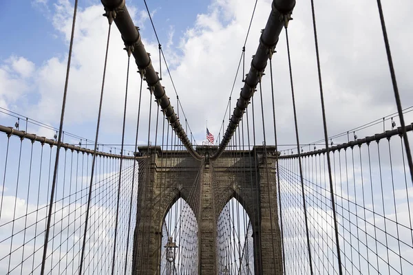 Brooklyn Bridge, Nueva York, Estados Unidos — Foto de Stock