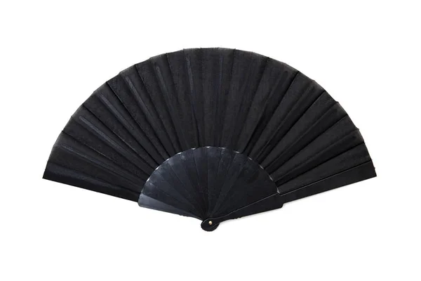 Handheld black fan — Stock Photo, Image