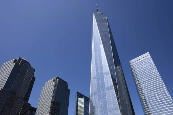 New York egyik világkereskedelmi központja. — Stock Fotó