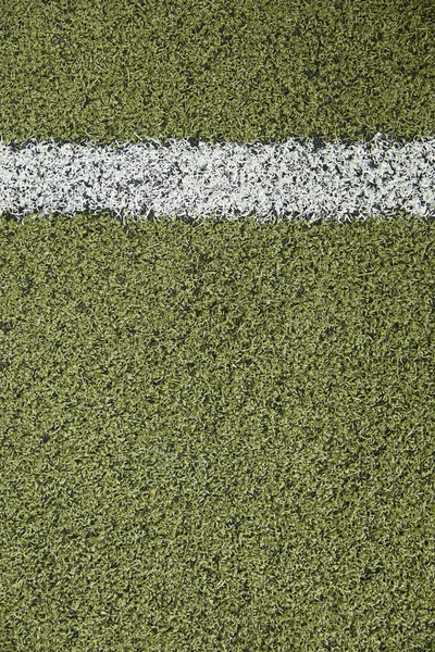 Line on the artificial grass field — Stock Photo, Image