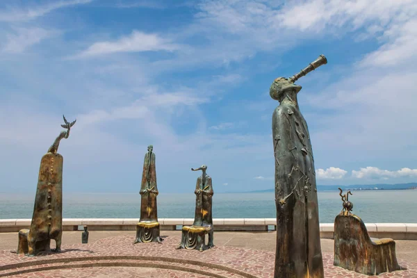 A rotunda do mar sculputers em Puerto Vallarta no Mexic — Fotografia de Stock