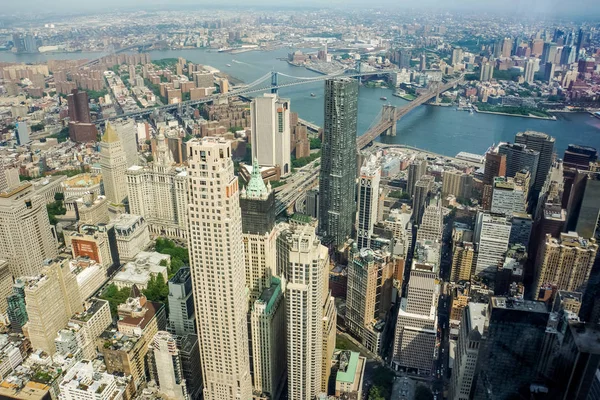 Vista aérea na cidade de Nova York — Fotografia de Stock