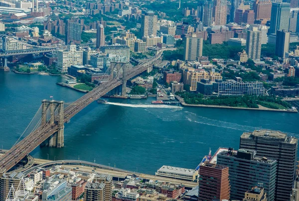 Vista aérea na cidade de Nova York — Fotografia de Stock