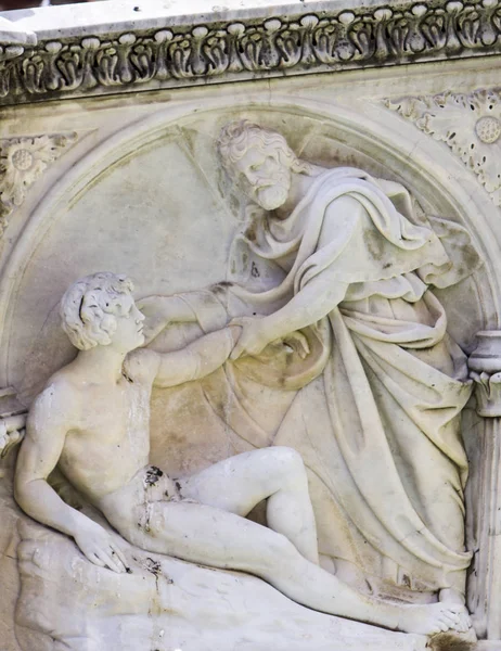 Fonte Gaia at Piazza del Campo in Siena — Stockfoto