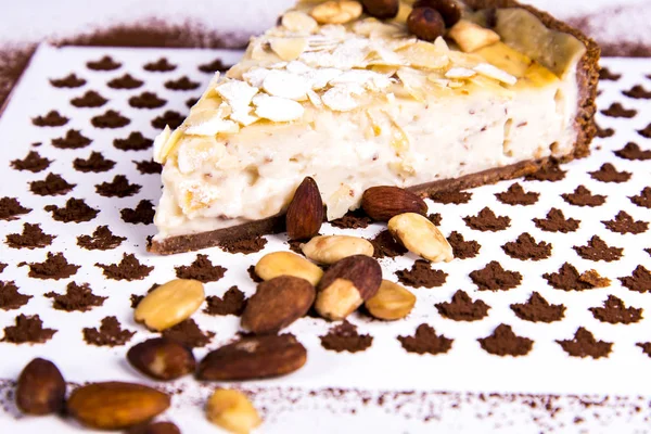 Homemade almond tart — Stock Photo, Image
